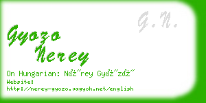 gyozo nerey business card